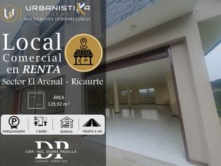 Se Arrienda Local Comercial en el Sector El Arenal – Ricaurte.