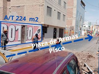 Gran oportunidad de negocio: se vende terreno a 3 puertas de la Plaza de Armas de Pisco, Ica