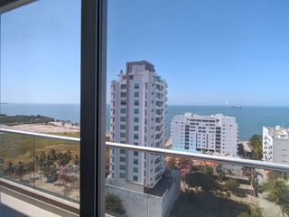 Apartamento en Pozos Colorados, Santa Marta. Frente al Mar de una habitacion 2 baños. 50.42 M2