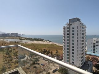 Apartamento en Pozos Colorados, Santa Marta. Frente al Mar de una habitacion 2 baños. 50.42 M2