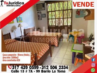 SE VENDE CASA CAMPESTRE CONJUNTO SAN MATEO - RIVERA (HUILA - COL)