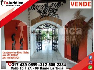 SE VENDE CASA CAMPESTRE CONJUNTO SAN MATEO - RIVERA (HUILA - COL)