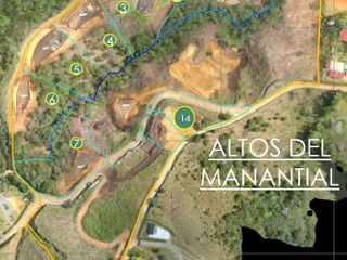 Altos del Manantial, Lotes Campestres de 2.000 m2, sector aeropuerto tunel de oriente desde 350 millones, 72 mil pesos m2