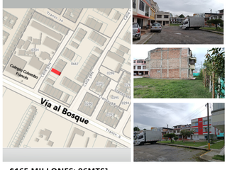 Foto 1 de LOTE URBANO EN VENTA EN CONJUNTO VILLA DEL BOSQUE