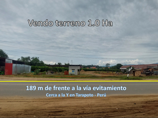 VENDO / ALQUILO TERRENO 1.0 HA EN VIA DE EVITAMIENTO, TARAPOTO - PERÚ