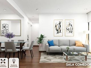 SE VENDE DEPARTAMENTO DE 2 DORMITORIOS PERFECTAMENTE DISTRIBUIDOS EN S/391,000 SOLES EN ESTRENO - DICIEMBRE 2023