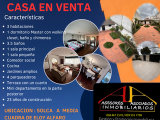 Casa en Venta en Solca