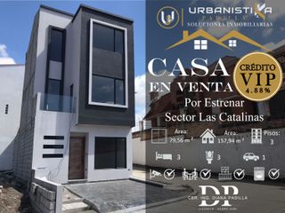 Se Vende Casa en Ricaurte, Sector Las Catalinas Aplica a Crédito VIP.