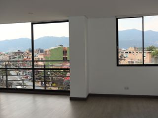 Apartamento en arriendo dos 2 habitaciones centro de cajica balcon con vista a las montañas