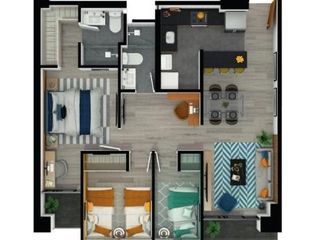 3 Dorm. 72 m² de Estreno