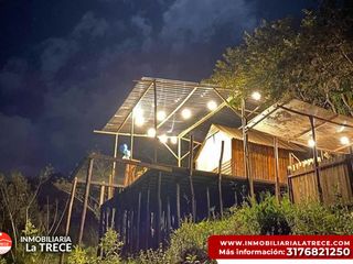 Foto 1 de Se vende Finca con 2 glamping, casa en bareque en la parte alta de Media canoa vereda el Delirio YOTOCO - VALLE.