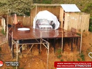 Foto 2 de Se vende Finca con 2 glamping, casa en bareque en la parte alta de Media canoa vereda el Delirio YOTOCO - VALLE.