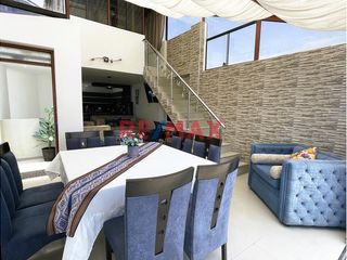 ¡Venta De Moderno Dúplex Totalmente Amoblado En Huanchaco Con Terraza Vista Al Mar Y Oportunidad De Inversión Para Airbnb!