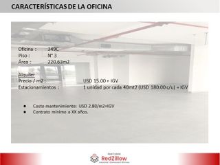 Alquiler de Oficina Gris (221 M²) - San Isidro