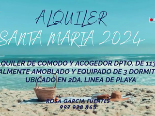 Foto 1 de ALQUILER DE DPTO EN BALNEARIO DE SANTA MARIA