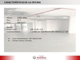 Alquiler de Oficina Gris (897 M²) - San Isidro