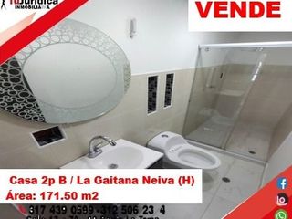 SEVENDE CASA 2P B. LA GAITANA - ORIENTE - NEIVA (HUILA-COL)