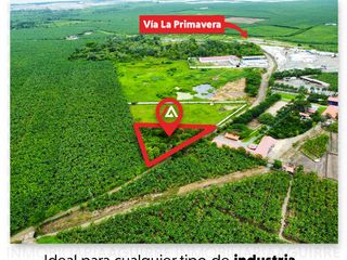 EN VENTA: Terreno de 3700 m2 en sector La Primavera, Machala