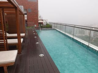 Foto 6 de Barranco turístico, departamento de estreno, 1 dormitorio, estudio, kitchener, sala, excelente vista, piscina, parrillas, seguridad,