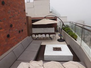 Foto 10 de Barranco turístico, departamento de estreno, 1 dormitorio, estudio, kitchener, sala, excelente vista, piscina, parrillas, seguridad,