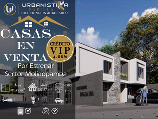 Se Vende Casa por Estrenar en el Sector Molinopamba – Ricaurte. “CONDOMINIO DORATA”.