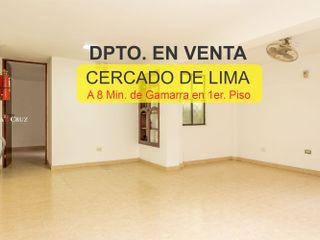 DEPARTAMENTO EN VENTA- A 8 MIN. DE GAMARRA EN CERCADO DE LIMA.