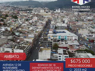 Foto 9 de EDIFICIO DE VENTA AMBATO-TUNGURAHUA - 18 DEPARTAMENTOS 2 LOCALES