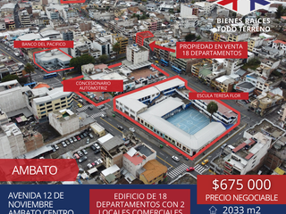 Foto 4 de EDIFICIO DE VENTA AMBATO-TUNGURAHUA - 18 DEPARTAMENTOS 2 LOCALES