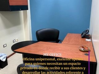 En alquiler oficina en semi amoblada en Imbabura y Rocafuerte centro de Guayaquil (PC)