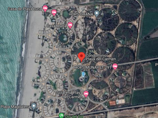 Terreno de Playa y Campo en Primera Fila en Condominio Playa del Carmen