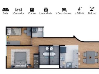 Foto 4 de VENTA DE DPTO EN PRE VENTA LA CALERA DE SURQUILLO