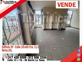 SE VENDE EDIFICIO COMERCIAL 3P - CENTRO DE NEIVA (HUILA-COL)