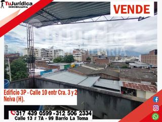 SE VENDE EDIFICIO COMERCIAL 3P - CENTRO DE NEIVA (HUILA-COL)