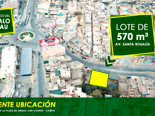 Venta | Lote de 570 m² en El Centro de San Vicente - Cañete