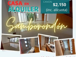 ALQUILER DE AMPLIA CASA EN SAMBORONDON